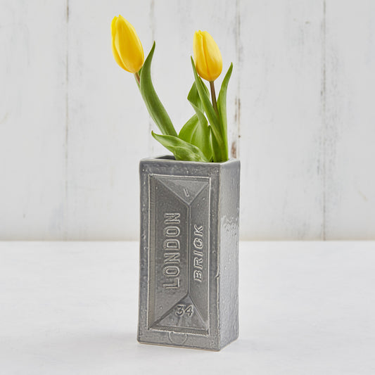 Brick Vase - Grey