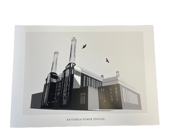 L109 BPS B&W Illustrated Print