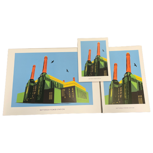 L109 BPS Light Blue Illustrated Print