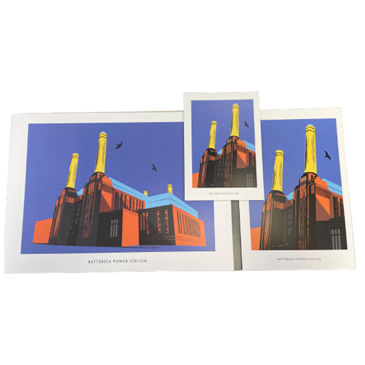 L109 BPS Dark Blue Illustrated Print