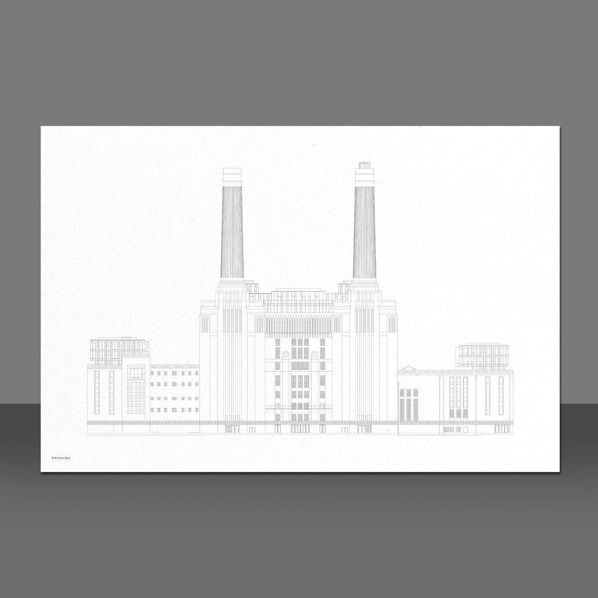 Battersea Power Station Architectural Drawing - Limited Edition